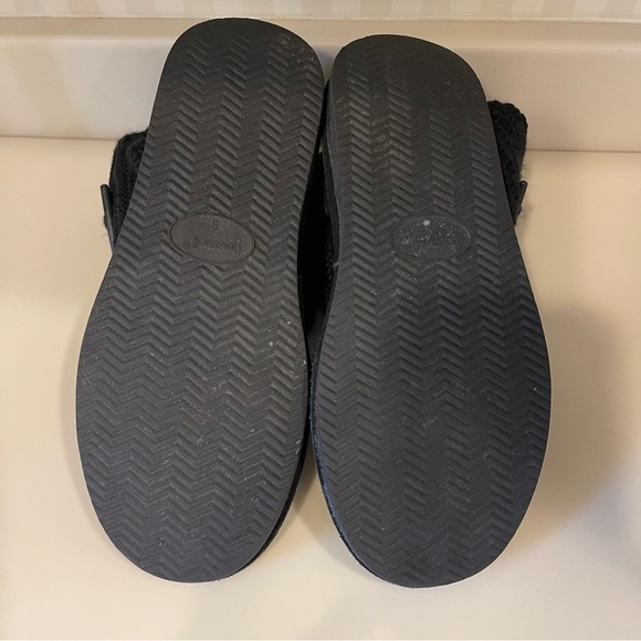 BearPaw Tall Black Knit Sweater Boots - Picture 12 of 16